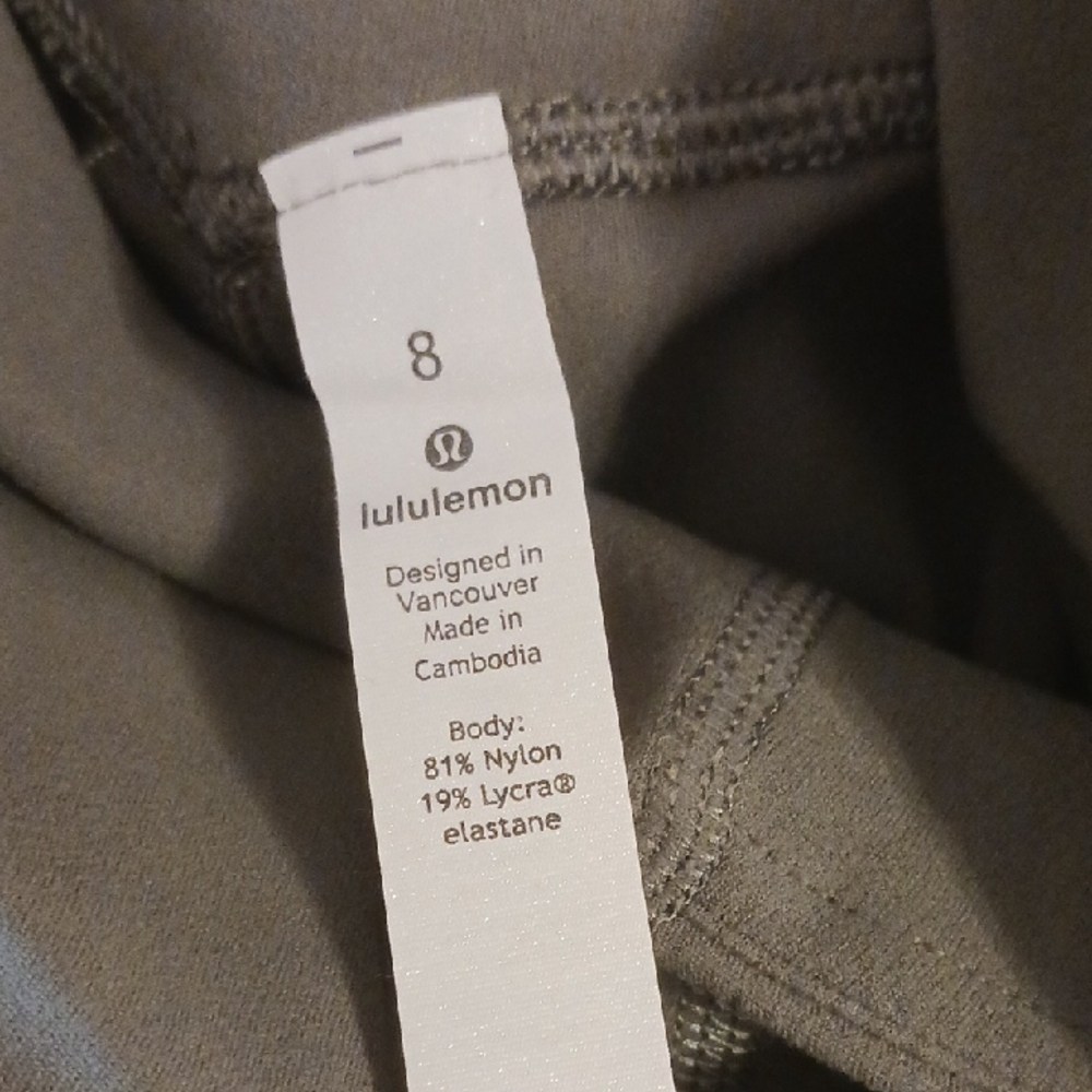 Lululemon Athletica Align Wide Leg Super-High-Rise Cropped *23" gray green - Picture 2 of 4